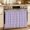 Purple, variant on Oven Skirt Curtain for Kitchen 21.5x30 Inch, Pink Gingham Oven Curtain with 8 Ribbon Ties & Ruffle Trim, Stove Skirt Curtain Dishwasher for Cabinets Over Sinks Modern Minimalist Geometric Plaid
