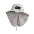 thumbnail image 4 of Sombrero de exterior para niños con ventilador solar, recargable, ajustable, versátil y transpirable. Gris claro, 4 of 8