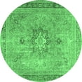 thumbnail image 1 of Ahgly Company Indoor Round Persian Emerald Green Traditional Area Rugs, 8' Round, 1 of 4