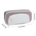 thumbnail image 3 of Organizador de estuche para lápices de alta capacidad | Estuche grande con cremallera impermeable | Material de la tela | Se adapta a 65 bolígrafos | Bolsa de accesorios de viaje de maquillaje, 3 of 6