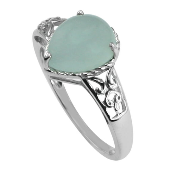 Carillon 2.54 Ctw Pear Moonstone Celtic Style 925 Sterling Silver Women Solitaire Ring