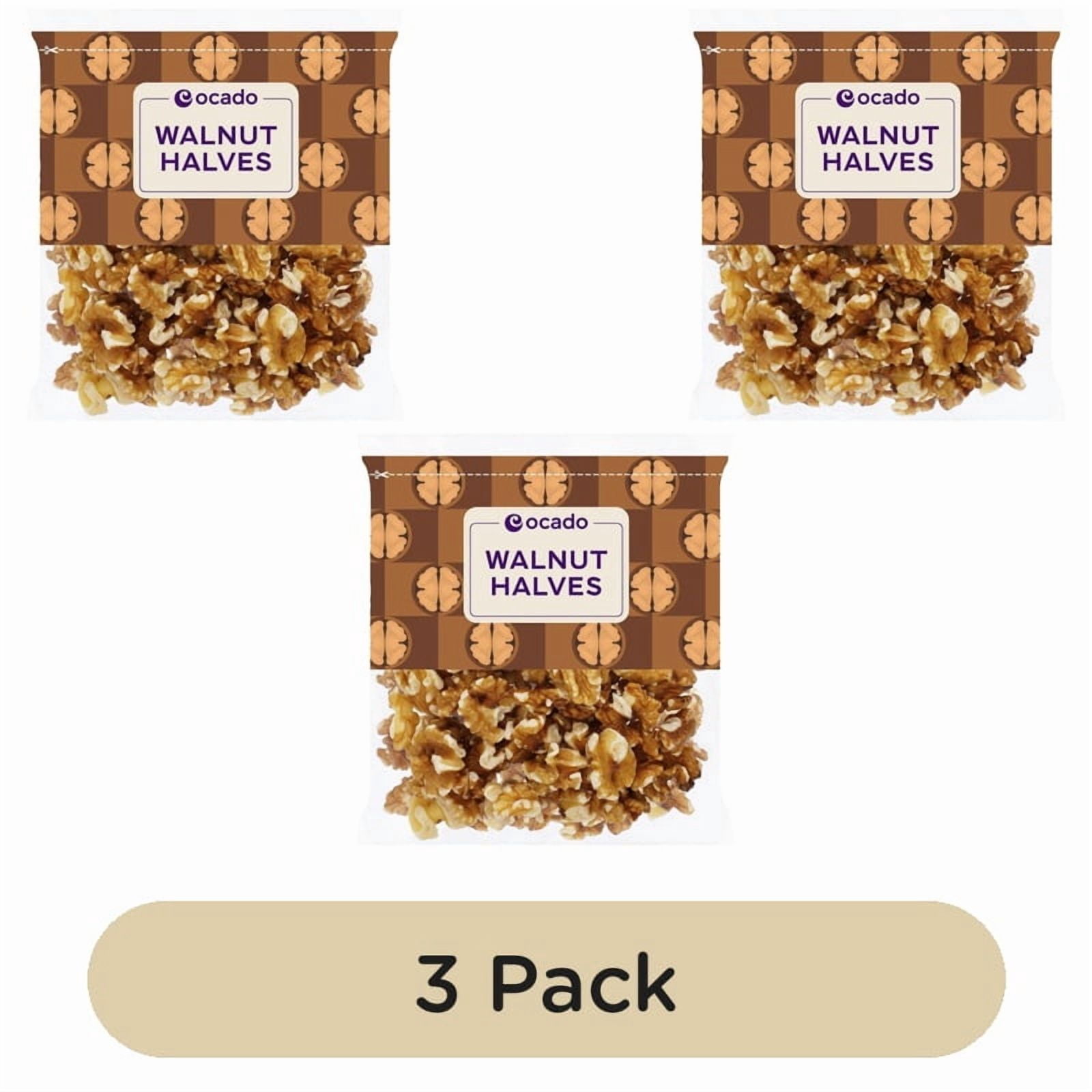 Ocado Walnut Halves 200g, British Import (Pack of 3)