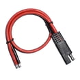 thumbnail image 5 of JWQFBC 2 pcs 12AWG 30A Solar Battery SAE Plug Harness Extension Cord Connector 40cm, 5 of 6