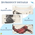 thumbnail image 2 of FORMRS Boys Rash Guard Short Sleeves Swim Shirt Quick Dry UPF 50+ Sun Protection, Sizes 3-12T, Plaid Deer, 2 of 6