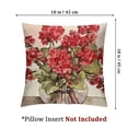 thumbnail image 4 of Watercolor Floral Bloom Decorative Geranium Flowers Pillow Covers  Mason Jar, Seasonal Farmhouse Botanical Plant Decor Throw Pillows Cushion Case for Front Porch Patio, 4 of 7