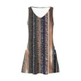 thumbnail image 4 of Staron Liquidation Robes d'Été pour Femmes 2025 Sans Manches Fluides Débardeurs Robes Soleil d'Été Plage Boho Cache-Maillots Imprimé Floral Ample Robe à Col en V avec Poches G, 4 of 5
