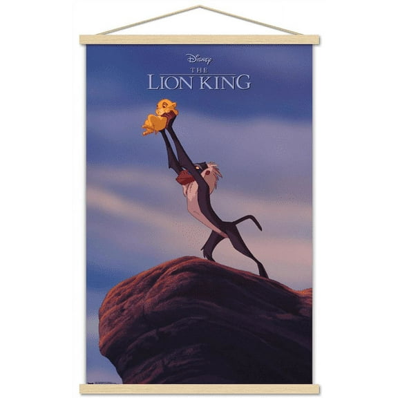 Disney The Lion King 1994 - Pride Rock Wall Poster with Magnetic Frame, 22.375" x 34"