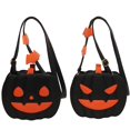 thumbnail image 1 of LUVCLS Bolso bandolera con dibujos creativos de calabaza para Halloween, calabaza espeluznante para mujeres y niñas, 1 of 7