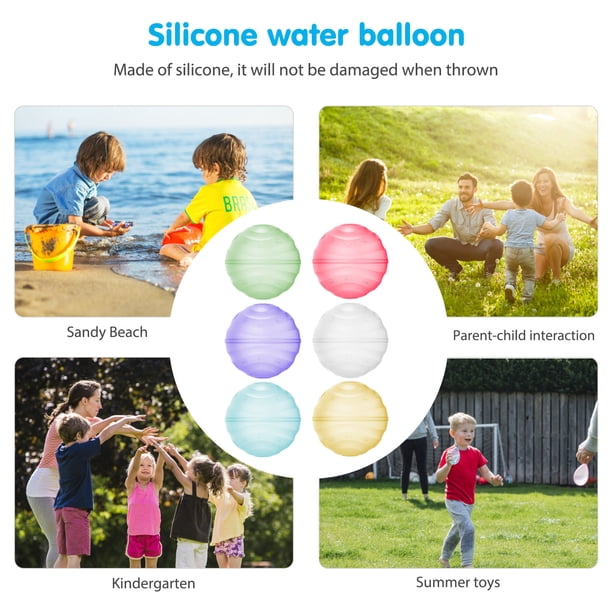 Globo De Agua 6 Unids/Bolsa Globo De Agua Niños Juguetes Interactivos Bolas Magnéticas De Agua De Playa (B) Ndcxsfigh Libre de BPA