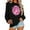 #0048-Black, variant on Breast Cancer Awareness Crew Neck Long Sleeve Shirt Women Ribbon Graphic Pullover Sweatshirt Breast Cancer Survivo Gift r Tops Casual Loose