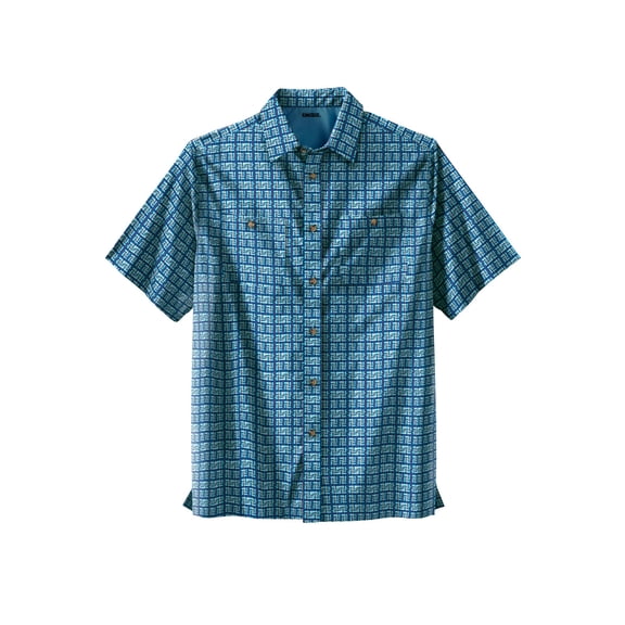 KingSize Men's Big & Tall Easy Care Woven Sport Shirt