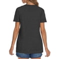 thumbnail image 4 of MOSHU Halloween Womens T-shirts Plus Size Round Neck Shirts for Women Short Sleeve Loose Graphic Tees Casual Tee, 4 of 8