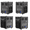Black-4pc Machine, variant on 2pcs Cold Spark Firework Machine, 3 Gears Height Adjustable DMX Stage Effect Machine with Flight Case for Wedding Stage DJ Disco Dance Show,Black