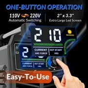 GZ GUOZHI 210A Stick Welder, Smart LED Welder Machine, 110V/220V High-Power ARC Welder Tools,Compatible with All Welding Rods