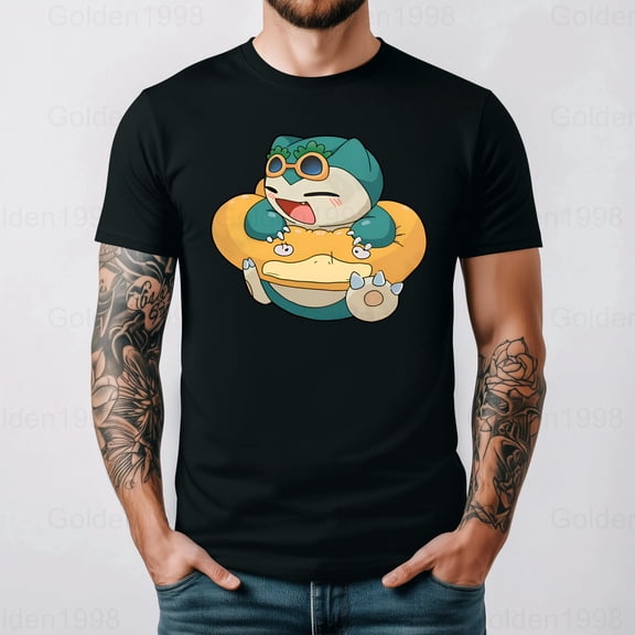 Funny Snorlax Sleepy Kawaii Lazy Day Gaming Inspired T Shirt Graphic Tee,for men & women up to 5XL