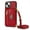 Red, variant on ELEHOLD Crossbody Leather Wallet Case for iPhone 15 Plus 6.7" Credit Card Slots Zipper Pocket Kickstand Function Shockproof Purse Case with Adjustable Shoulder Strap for iPhone 15 Plus,Purple