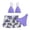 Purple, variant on Swanpen Bikini Swimsuits for Girls Summer 3 Piece Bikini Swimsuit Set Mesh Breathable Bathing Suit with Beach Skirt