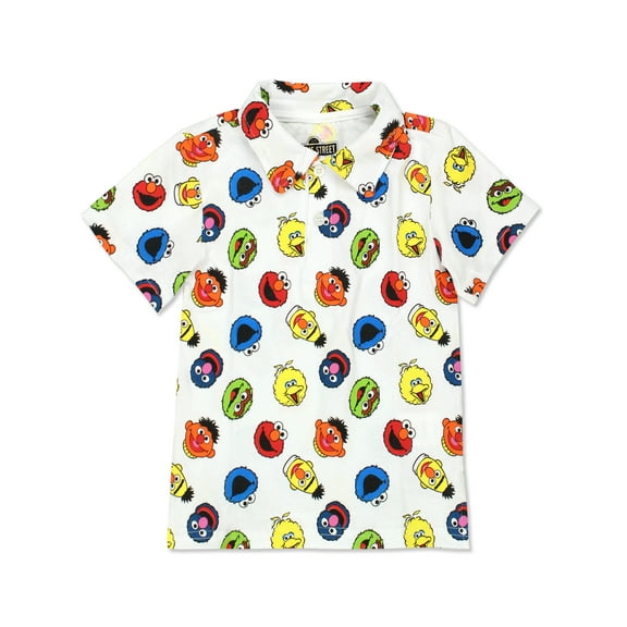 Sesame Street Elmo Boys Baby Toddler Polo Collared Tee Shirt BSGC407