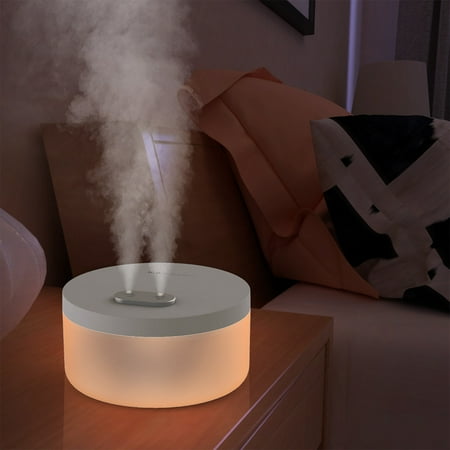 

Fjofpr Colorful Home Aromatherapy Humidifier Double Spray Large Capacity Humidifier USB Double Spray Desktop Humidifier LED Warm Lights For Car Office Bedroom Hot