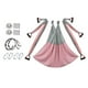thumbnail image 1 of Hamaca de yoga aérea con mosquetón para fitness, pilates y gimnasia para adultos. Gris, 1 of 8