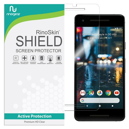 Google Pixel 2 Screen Protector RinoGear Flexible HD Crystal Clear Anti-Bubble Unlimited Replacement