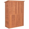 thumbnail image 7 of Leisure Season Multi Compartment Wood Storage Cabinet in Medium Brown, 7 of 7
