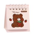 thumbnail image 1 of Calendario de escritorio pequeño Papel grueso Portátil Lindo oso/conejo/astronauta/fresa Impresión mensual de julio de 2022 a diciembre de 2023 Regalos ideales 2023 Hogar Escuela De, 1 of 5