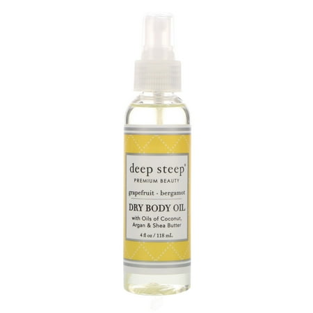 - Deep Steep Dry Oil Body Spritzer Grapefruit Bergamot 4 Ounce, Pack of 2