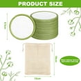 thumbnail image 2 of Organic Reusable Makeup Remover Pads, Washable Eco-Friendly Natural Bamboo Cotton Rounds for All Skin Types with-White + Green, 2 of 7