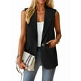 thumbnail image 3 of Women'S Summer Sleeveless Vest Tops Fashion Casual Work Office with Pockets Black XXL, 3 of 9