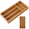 thumbnail image 1 of Organizador de Cubiertos Bayting de Bambú para Cajones de Cocina, 1 of 7
