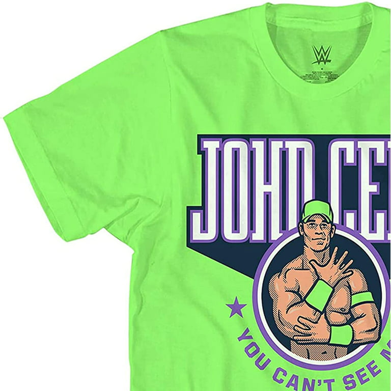 WWE Champion John Cena Shirt - Hustle Loyalty Respect - World Wrestling  Champion T-Shirt Neon Green, Small 