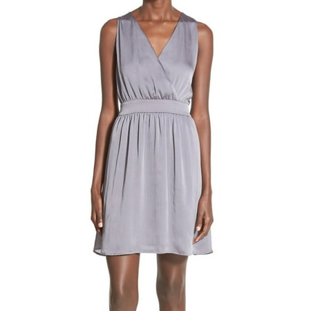 Sienna Sky - Sienna Sky NEW Gray Womens Size Medium M V-Neck Sheath Dress - Walmart.com
