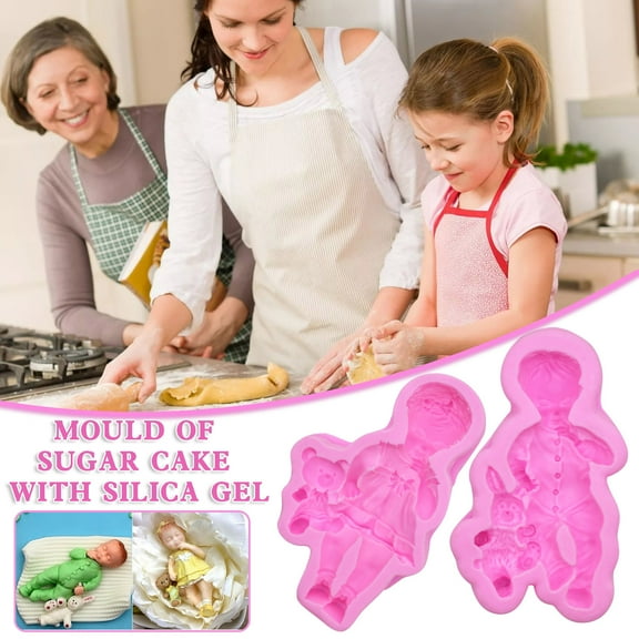 Vikakiooze under $10, Valentine's Day Pair of Silicone Molds Fondant Chocolate Cake Molds