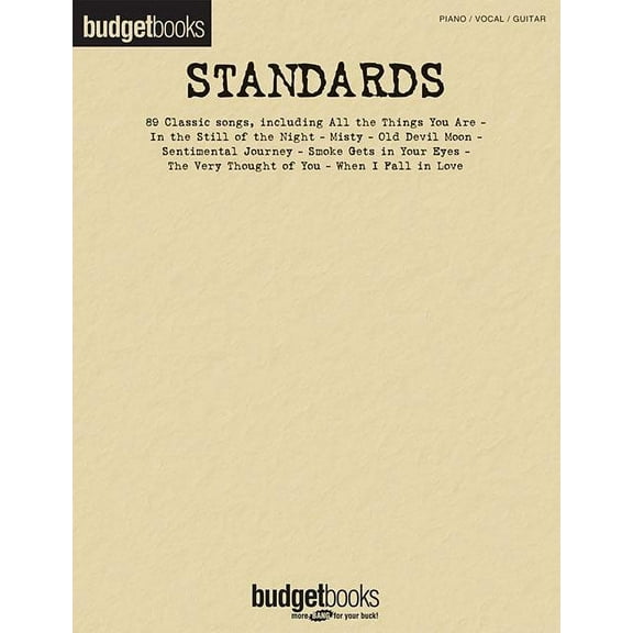 Standards: Budget Books (Paperback) by Hal Leonard Corp (Creator)