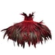 thumbnail image 1 of Pañuelo de plumas góticas para el hombro, accesorio para fotos, amuleto para cosplay, cómodo y con cinta rojo, 1 of 9