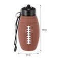thumbnail image 3 of Botella Mainstays de Plástico Plegable en Forma de Balón de Fútbol Americano para Bebidas Frías de 600 ml., 3 of 4