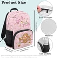 thumbnail image 7 of Yayamidu Kawaii Axolotl Backpack for Kids Girls 6-9 Middle School Bookbag Pink Large Capycity Schoolbag, 17 Inch, 7 of 7