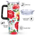 thumbnail image 3 of Pioneer Flower 40oz Stainless Steel Vacuum Insulated Tumbler with Lid and Straw Gifts for Mom Friend Sister Grandma, 3 of 7