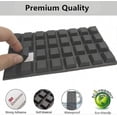 thumbnail image 4 of 12pcs Square Self-adhesive Stick Bumper Pad Tall Rubber Feet For Electronics Glass Speaker Laptop Appliances Furniture Computer, 4 of 5
