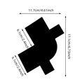 thumbnail image 2 of Práctica tarjeta de referencia de peluquería para la línea del cabello y el bigote de los hombres. Accesorio elegante para perfilar la línea del cabello y dar forma a la barba, 2 of 3