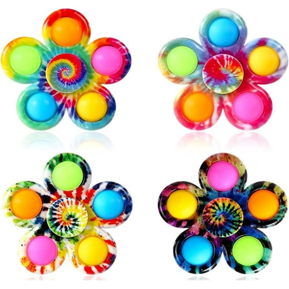 Fidget Spinner, 4 Finger Spinning Toy, is Used to Train Finger Dexterity Movement Decompression