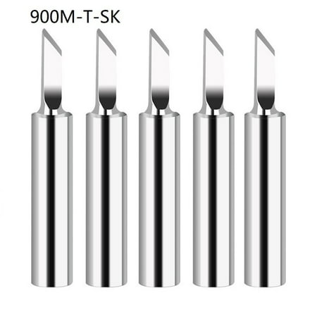 

5Pcs 900M-T Copper Soldering Iron Tips Lead-Free Welding Solder Tools