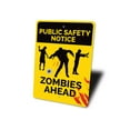 thumbnail image 4 of Public Safety Notice Zombie Novelty Decor, Metal Wall Sign - 10x14 Inches, 4 of 4
