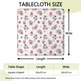 thumbnail image 2 of Pink Cow Strawberry Jar Pattern Square Fitted Tablecloth with Elastic Edge,Square Table Cover,Washable Elastic Table Cover for Home Kitchen Party Decor 36"x36", 2 of 6