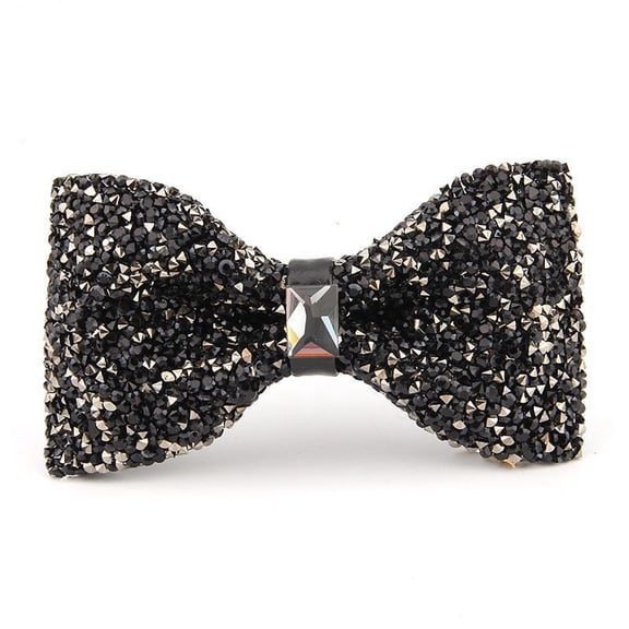 Crystal Glitter Bow tie Luxurious Wedding Party Rhinestone Adjustable Bowtie