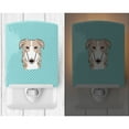 thumbnail image 2 of Caroline's Treasures BB1166CNL Checkerboard Blue Borzoi Ceramic Night Light, 6x4x3", multicolor, 2 of 2