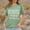 Light Green, variant on Women's Casual Letter Print Short Sleeve T Shirt Top | Trendy Summer Graphic Tees | Soft And Comfortable | S XXL Long Sleeve Tops for Women Loose T Shirts Juniors Graphic Tops Tee Shirt Women T Shirt