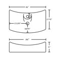 thumbnail image 2 of Imaginations Américaines 26-po. W Vessel Set Blanc, 2 of 7