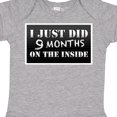 thumbnail image 4 of Inktastic 9 Months on the Inside Boys or Girls Baby Bodysuit, 4 of 5
